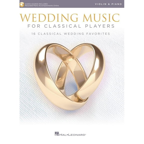 Hal Leonard Wedding Music for Classical Players - Clarinet and Piano Book/Audio Online
