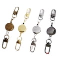 thumbnail image 5 of 2 Pcs Retractable Keychain Carabiner Badge Holder Retractable Badge Reel ID Holder Extendable Key Ring Key Holder, 5 of 5