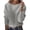 Grey, variant on Cropped Sweaters for Women Long Sleeve Crewneck Loose Casual Ribbed Knit Pullover Sweater Lightweight Fall Tops