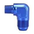 thumbnail image 6 of AN10 90 Degree Male to 3/8" NPT Male Flare Bulkhead Fitting Adaptor Connector for Car Blue, 6 of 6