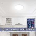 thumbnail image 4 of LED Ceiling Light, 12W 3240LM Round Ceiling Light Lamp 4500K Natural White, Waterproof Bathroom Ceiling Light, Bedroom Ceiling Light, Living Room Ceil, 4 of 5