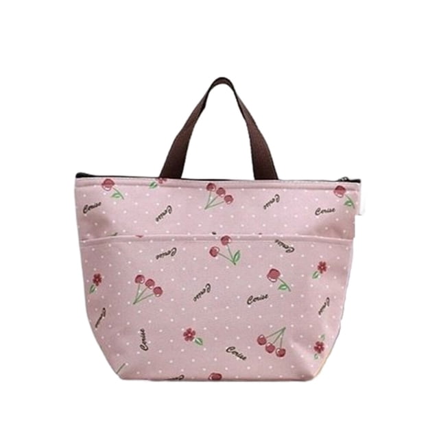 Minnieouse Fiambrera térmica, bolsa de transporte para Picnic, estampado de flores, bolsa de almacenamiento de alimentos, plegable, lavable, Type2 NO2