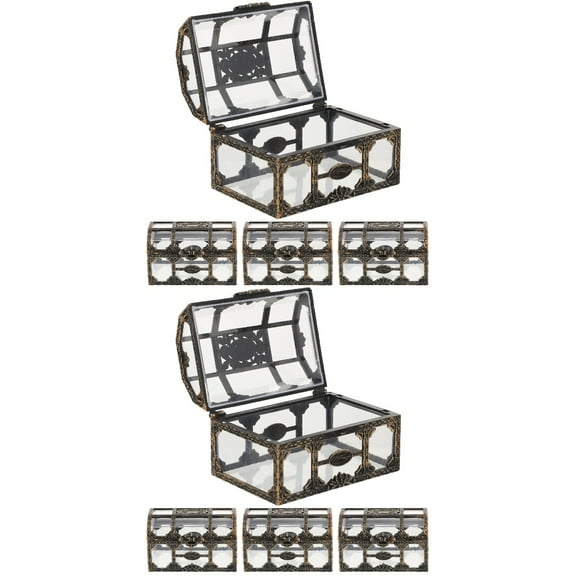 8 pcs  Treasure Chest Candy Box Wedding Candy Packaging Box Party Treats Box