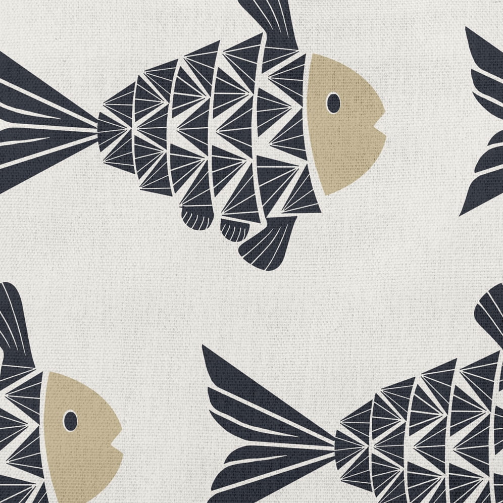 Simply Daisy 18" x 18" Fish Tales Nautical Decorative Indoor Pillow