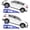 blue, variant on MROOBEST 2-Pack 5-Ton Hydraulic Car Ramps Low-Profile Steel Lift with 11000 Lbs Capacity Adjustable Height from 9 8in to 16 21in for Garage and Trailer Service