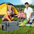 thumbnail image 2 of Costway 30 QT Rotomolded Cooler Portable Ice Chest Ice Retention for 5-7 Days Charcoal, 2 of 10