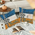 thumbnail image 4 of Autumn Decorative Pillow Covers 16x16 Inch Set of 4 Hello Fall Pumpkins Buffalo Bowknot Thankful Grateful Blessed Decor Maple Leaf Pillows Cushion Case for Home Sofa Couch, 4 of 6