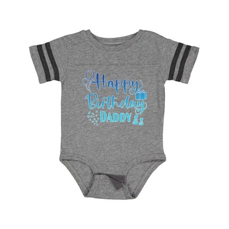 

Inktastic Blue Happy Birthday Daddy Gift Baby Boy or Baby Girl Bodysuit
