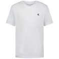 thumbnail image 1 of Camiseta Calvin Klein para niños, manga corta, cuello en V, color blanco, talla 8, 1 of 1
