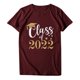 thumbnail image 4 of Camiseta de manga corta con estampado de letras informal para mujer Fridja  hjk2249, 4 of 6