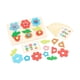 thumbnail image 5 of Juego de rompecabezas de madera con flores apilables, clasificación de colores y formas, juguetes sensoriales, juguetes educativos para niños y niñas, 5 of 9