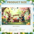 thumbnail image 2 of Pink Bunny Easter Banner Colorful Letters Peeps Backdrop Easter Eggs Carrot Decor Bunny Display for Easter Party Spring Celebration Kids Event, 2 of 9