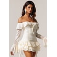 thumbnail image 4 of Vestido bellabarnetten Wenie con hombros descubiertos y manga larga, 4 of 7