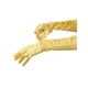 thumbnail image 4 of GUANTES LARGOS DE SATÉN BRILLANTE PARA MUJERES, ESTILO OPERA, PLISADOS, DE DEDOS COMPLETOS, TAMAÑO ÚNICO, DORADO, 4 of 6