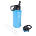 thumbnail image 1 of Termotermo Capri para botella de agua, 946 ml, acero inoxidable, con tapas, 1 of 8
