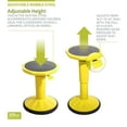 thumbnail image 3 of Pearington SitFree Height-Adjustable Wobble Stool, Yellow, 3 of 7