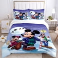 thumbnail image 1 of Disney Mickey Minnie Mouse Quilt Cover Pillowcase Bedding Three Piece Set Multi Size Comforter Duvet Cover Anime Bedding SetsAU Double 180x210cm Gao Jinjia LED, 1 of 2