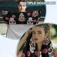 thumbnail image 6 of Binienty Floral Skull Car Sweat Towel Seat Cover Breathable Waterproof Bucket Seat Cover For Car Van Suv Truck Auto Interior Accessories for Women Girly, 6 of 8