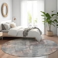 thumbnail image 4 of Dalyn Rugs Machine Washable Indoor/Outdoor Chantille Gray 8' x 8' Round Rug, 4 of 7