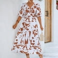 thumbnail image 6 of Enjoytime Summer Dresses For Womens 2024 Floral Printed Midi Dresses Sleeveless V Neck Flowy Beach Seaside Womens Boho Beach Dress, 6 of 6