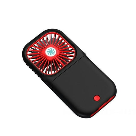 

QING SUN Fan Portable Fan Mini Personal Fan Hanging Neck Fan Small But Powerful Adjustable 3 Speeds for Office Travel Home School (1 Piece) Pink