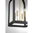 thumbnail image 6 of Sheffield 4-Light Pendant in Matte Black with Warm Brass Accents, 6 of 6