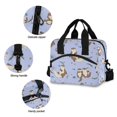 thumbnail image 3 of FORMRS Reusable Lunch Bag for Work School Leakproof Insulated Cooler with Adjustable Shoulder Strap, Cartoon Otters Pattern, 3 of 6