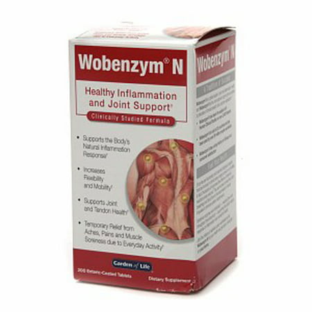 Garden Of Life Wobenzym N Healthy Inflammation And Joint Support Tablets - 200 (Best Treatment For Inflammation)