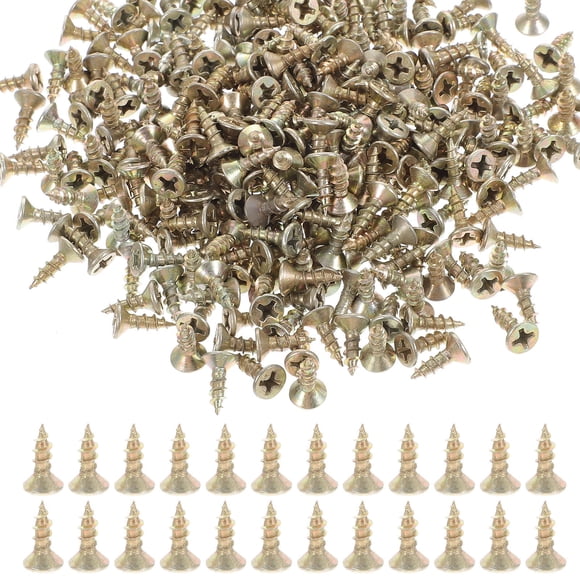 KONTONTY Golden Self Tapping Deck Screws 3 Inch Wood Screws High Hardness for DIY Wood Splicing
