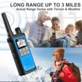 thumbnail image 2 of Walkie Talkies DURLK, recargables de largo alcance, 1800 mAh, paquete de 4, 2 of 9