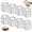 silver*80, variant on Repeatable Film Insulation Cover, Aluminium Foil Elastic Food Bowl Storage Covers for Sandwich Wraps Burritos BBQ Cooking Storing Food