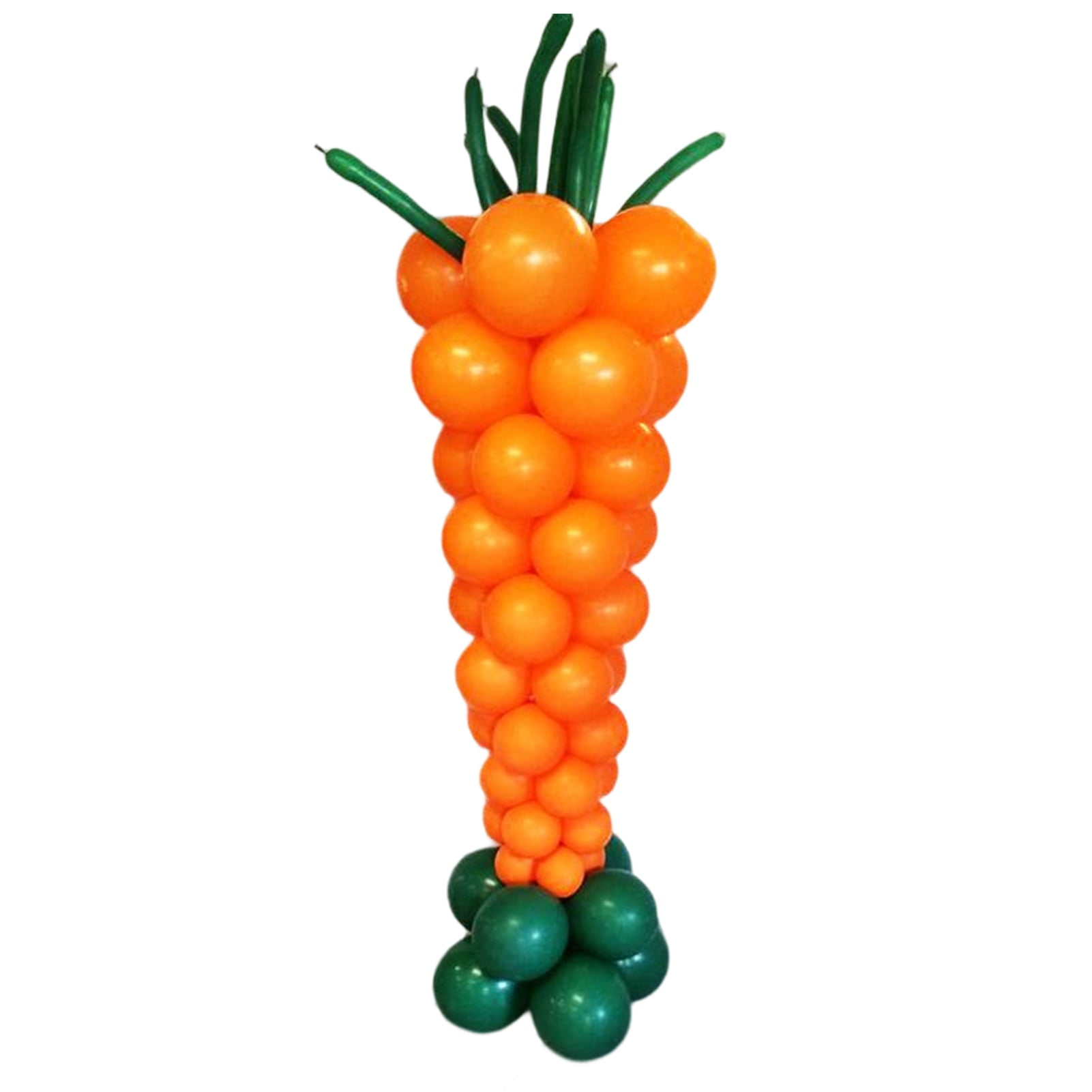 Zruodwans 60Pcs/Set Easter Balloon Inflatable Bright Color DIY Carrot