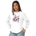 thumbnail image 4 of Support The Fight Breast Cancer Aware Women's Long Sleeve T Shirt Brisco Brands M, 4 of 6