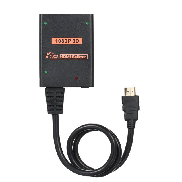 Divisor HD 1 en 2 salidas 1080P de imagen Efecto 3D Compatible con PC / Laptop Eccomum Divisor de HD