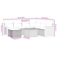 thumbnail image 2 of vidaXL 8 Piece Garden Sofa Set with Cushions Grey Poly Rattan, 2 of 5