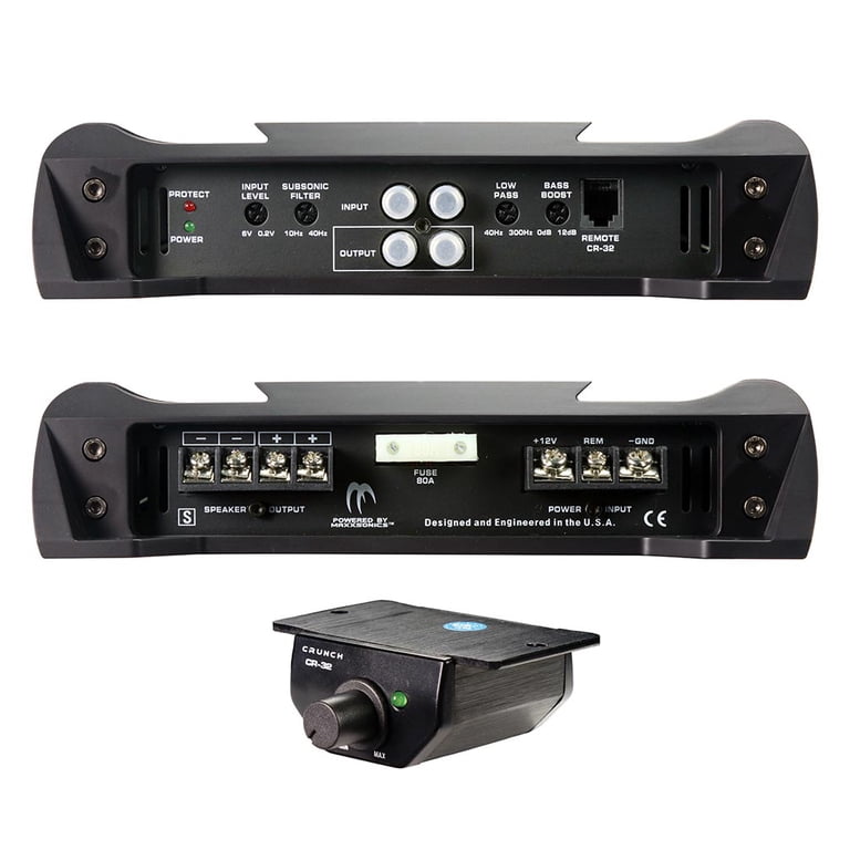 Crunch GTRII Series 4000W Monoblock Car Amplifier, Class D, 1 Ohm