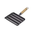 thumbnail image 4 of Sartén para Asar Hot Dog Presser Maker DIY Antiadherente Hierro Fundido 4 Rejillas Corn Dog Grill Pan Salchicha Roll Y Snack Baking Pan Par Cuadrado BLESIY Sartén De Salchichas, 4 of 8
