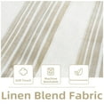 thumbnail image 2 of Driftaway Chris Linen Lined Valance Double Layer Thermal Insulated Blackout Window Valances 3 Inch Rod Pocket Vertical Striped Kitchen Valance for Bathroom 52 Inch by 14 Inch Camel Beige, 2 of 8