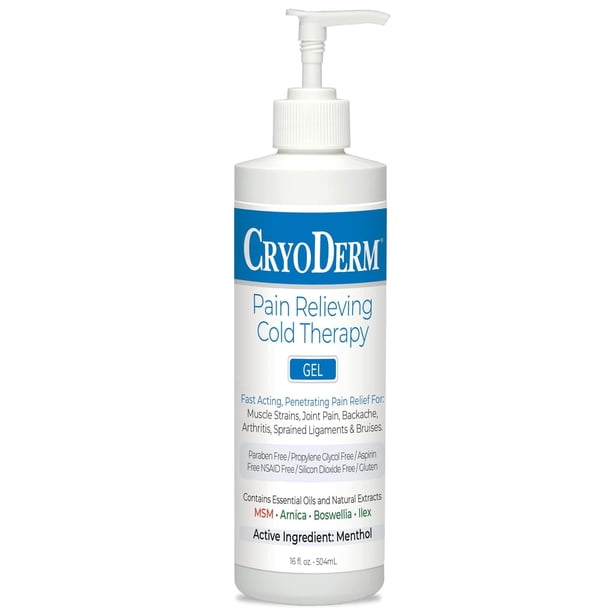 Cryoderm Cold Gel Therapy for Pain Relief 16 oz - Walmart.com
