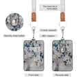 thumbnail image 2 of PU Leather Badge Holder ID Badge Holder with Lanyard for Cards & Credentials Stunning Tree, 2 of 6