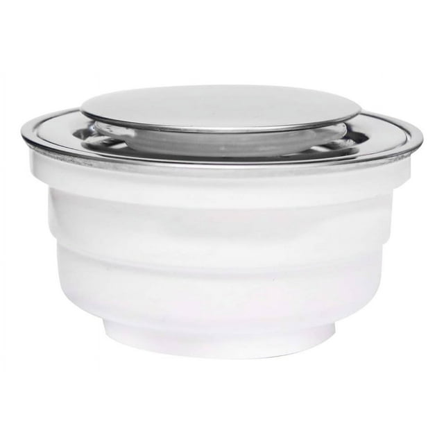 Coladera Universal Boton Push Fleximatic Cubierta Acero Inox
