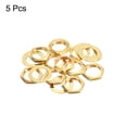 thumbnail image 3 of Unique Bargains Guitar Nuts and Washers 3/8' Guitar Input Output Jack Socket Nuts Gold for Guitars Bass 5 Set, 3 of 5
