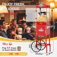 thumbnail image 3 of Yardmaster 10 oz Popcorn Machine, Bar Style Popper with Warming Deck and Kernel Drawer, 4-5 Minute Popping, Red, 3 of 8
