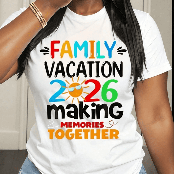 Family Vacation 2026 Making Memories Together T-Shirt Summer Travel Gift For Family Getaway Trip Outfit Matching Shirts