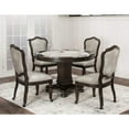 thumbnail image 5 of Round Dining Poker Table - 48" Vegas Game Table, Reversible Top, Seats 6, Gray Wood Finish, 5 of 8