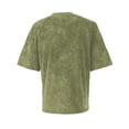 thumbnail image 7 of Mens Distressed Henley Shirts Retro Short Sleeve Cotton Tee Shirts Casual Button Down Washed T-Shirts Army Green XL, 7 of 7