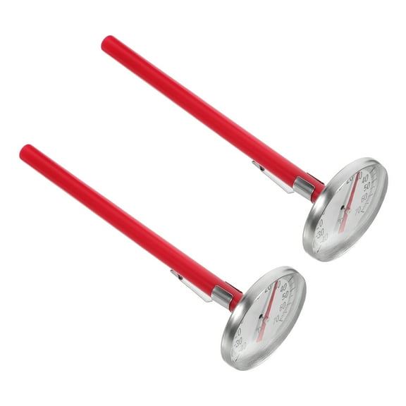 LOLIPPYY 2-Pack Red Car Air Conditioner Thermometer and Mechanical Hygrometer for Vehicle and Home Use with Easy Installation