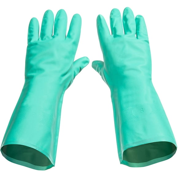 TUSKO PRODUCTS Best Nitrile Rubber Cleaning, Household, Dishwashing, Latex Free, Vinyl Free, Medium (12 Pairs)