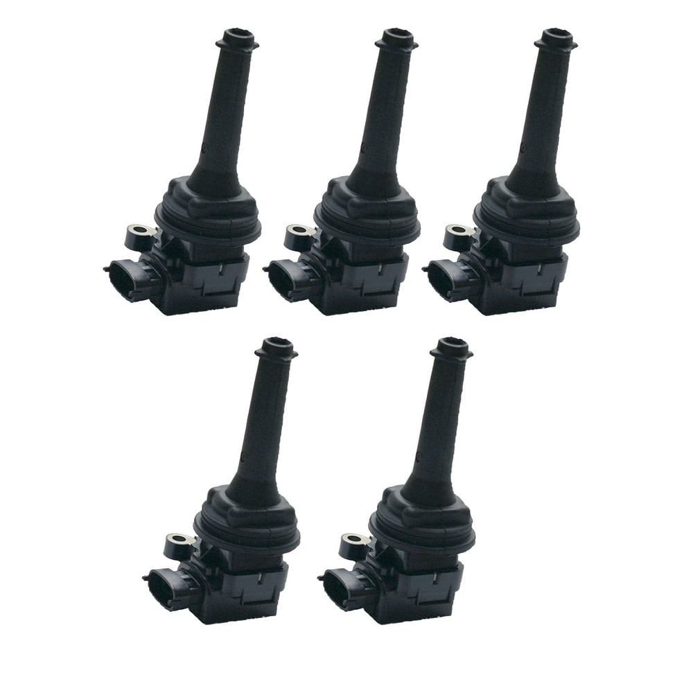 Set of 5 Ignition Coils Compatible with 20032006 Volvo XC90 2.5L L5