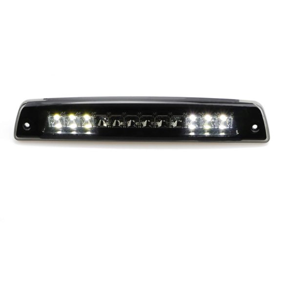 Tresound for 1994-2001 Dodge Ram 1500 2500 3500 LED Third 3rd Brake High Mount Stop Light Cargo Lamp (Chrome Housing + Smoke Lens)